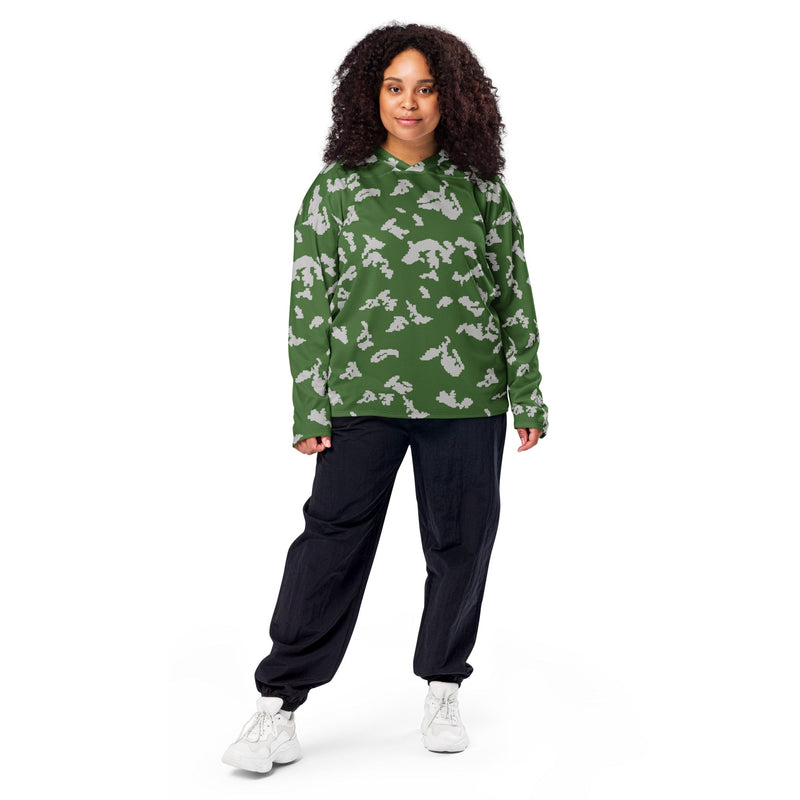 KLMK Sunray Silver Leaf CAMO Unisex Hockey Fan Jersey