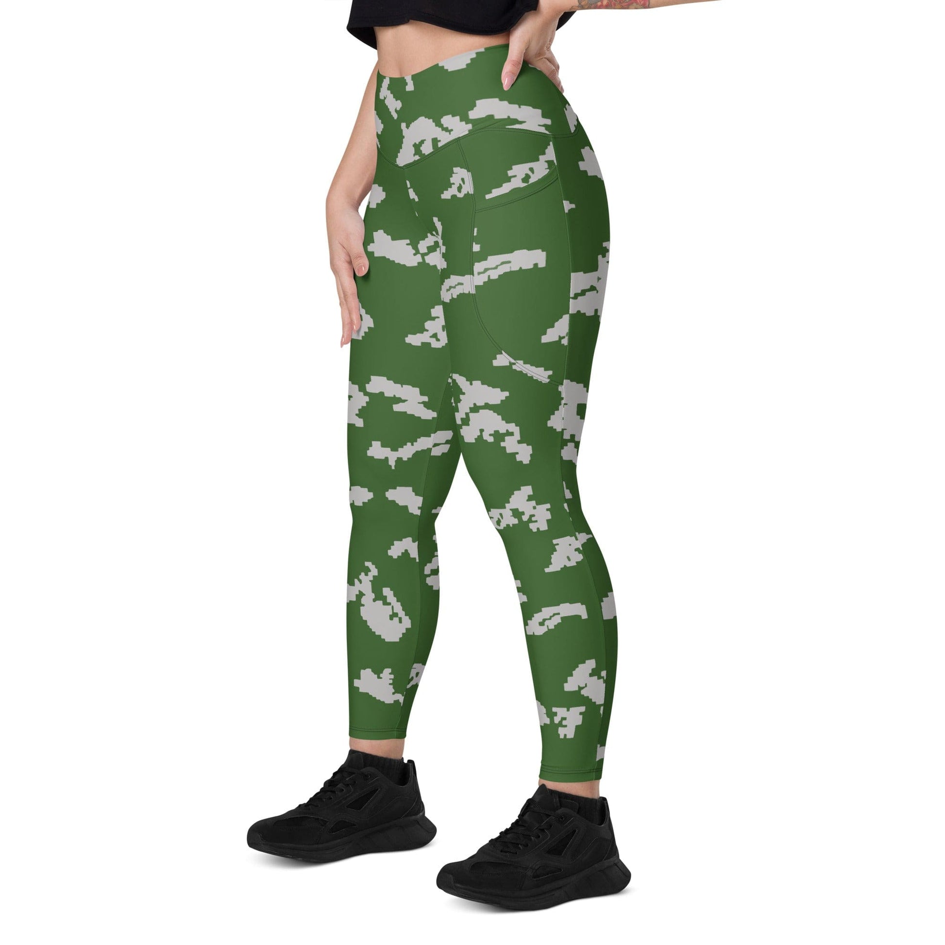 Russian KLMK Sunray Serebryanyi CAMO Leggings with pockets - Womens With Pockets