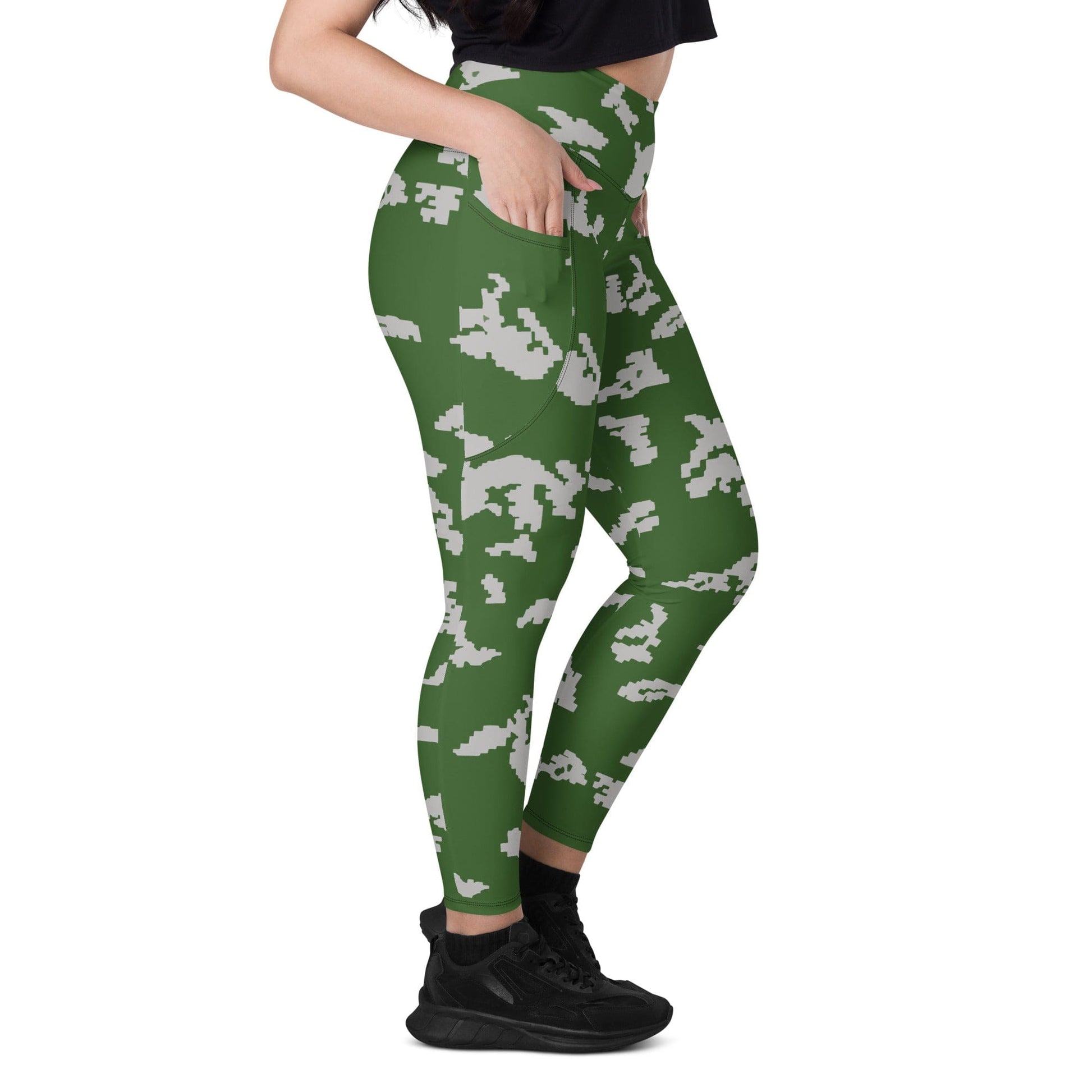 Russian KLMK Sunray Serebryanyi CAMO Leggings with pockets - Womens With Pockets