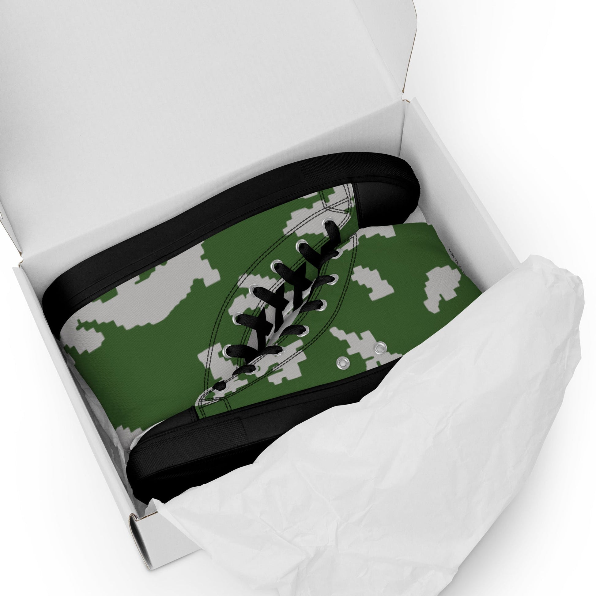 Russian KLMK Sunray Serebryanyi CAMO Mens High-Top Canvas Shoes