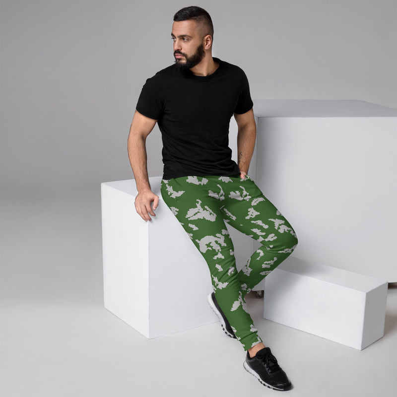 KLMK Sunray Silver Leaf CAMO Mens Joggers - XS - Men