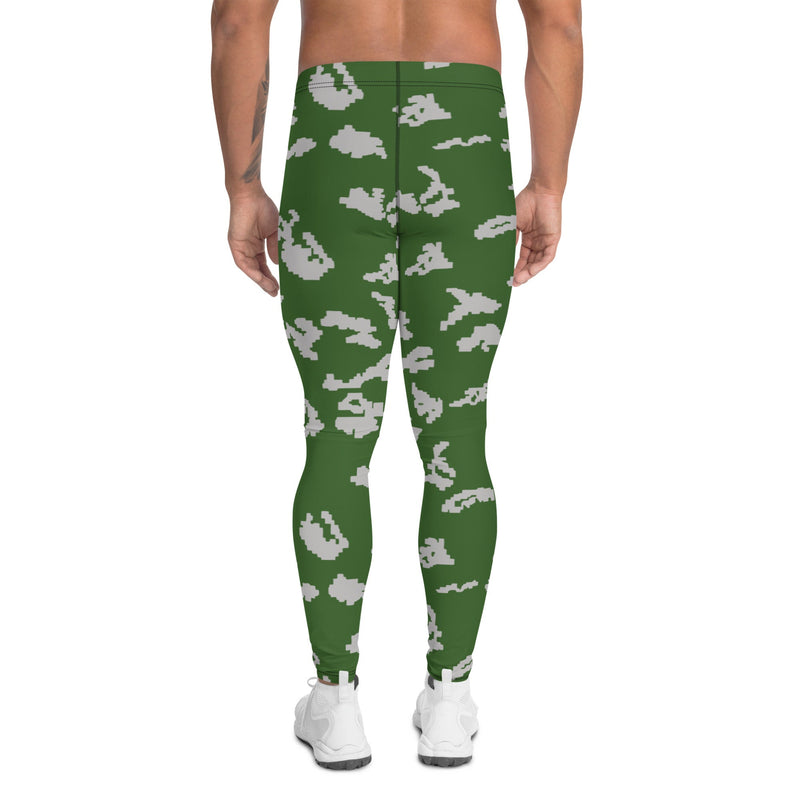 KLMK Sunray Silver Leaf CAMO Mens Leggings - Men