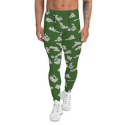 KLMK Sunray Silver Leaf CAMO Mens Leggings - XS - Men