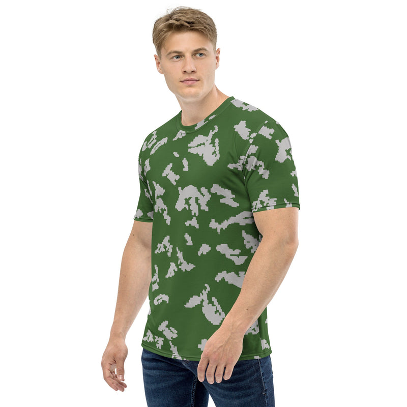KLMK Sunray Silver Leaf CAMO Mens T-Shirt