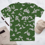 KLMK Sunray Silver Leaf CAMO Mens T-Shirt