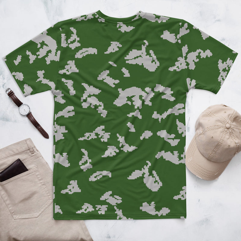 KLMK Sunray Silver Leaf CAMO Mens T-Shirt