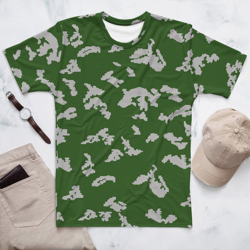 KLMK Sunray Silver Leaf CAMO Mens T-Shirt - XS