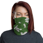 KLMK Sunray Silver Leaf CAMO Neck Gaiter - Head