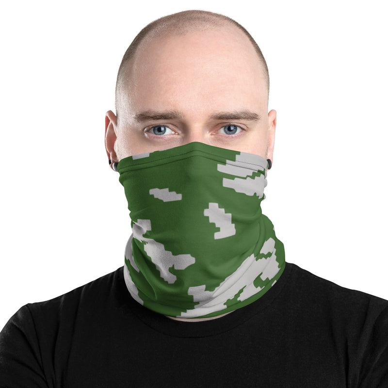 KLMK Sunray Silver Leaf CAMO Neck Gaiter - Head