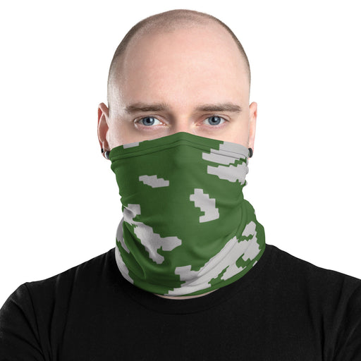KLMK Sunray Silver Leaf CAMO Neck Gaiter - Head