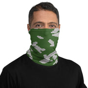 KLMK Sunray Silver Leaf CAMO Neck Gaiter - Head