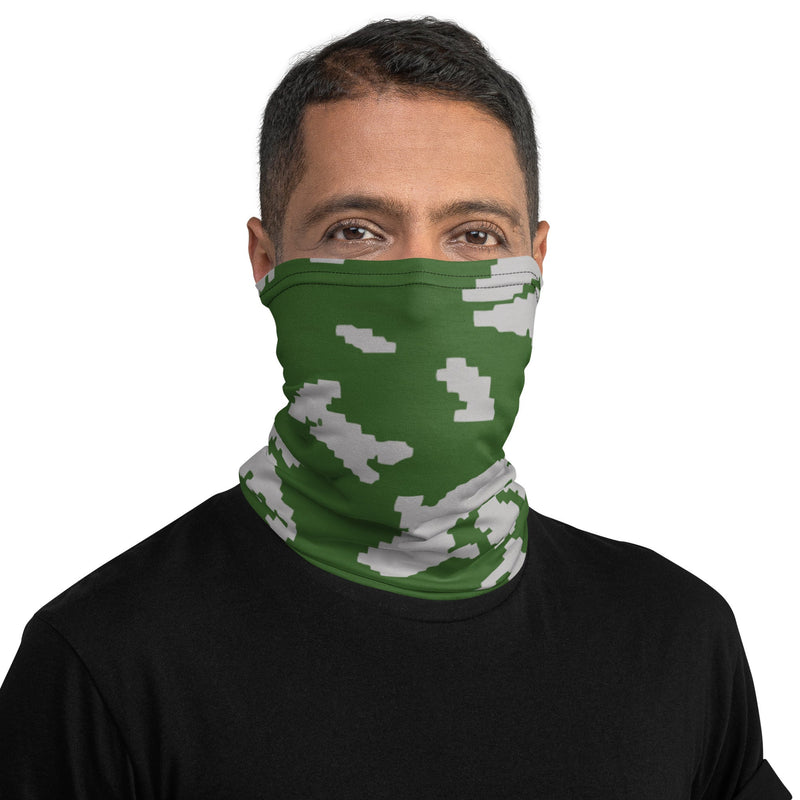 KLMK Sunray Silver Leaf CAMO Neck Gaiter - Head