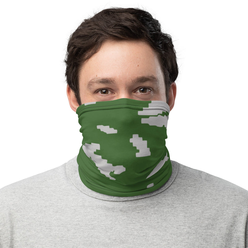 KLMK Sunray Silver Leaf CAMO Neck Gaiter - Head