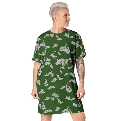 Russian KLMK Sunray Serebryanyi CAMO T-shirt dress - 2XS - Womens T-Shirt Dress