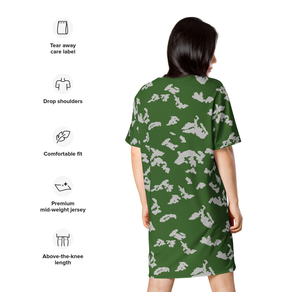 Russian KLMK Sunray Serebryanyi CAMO T-shirt dress - Womens T-Shirt Dress