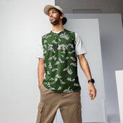 KLMK Sunray Silver Leaf CAMO Unisex Basketball Jersey - 2XS