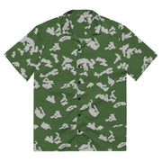 KLMK Sunray Silver Leaf CAMO Unisex Short-Sleeve Button Shirt - 2XS - Button-Up