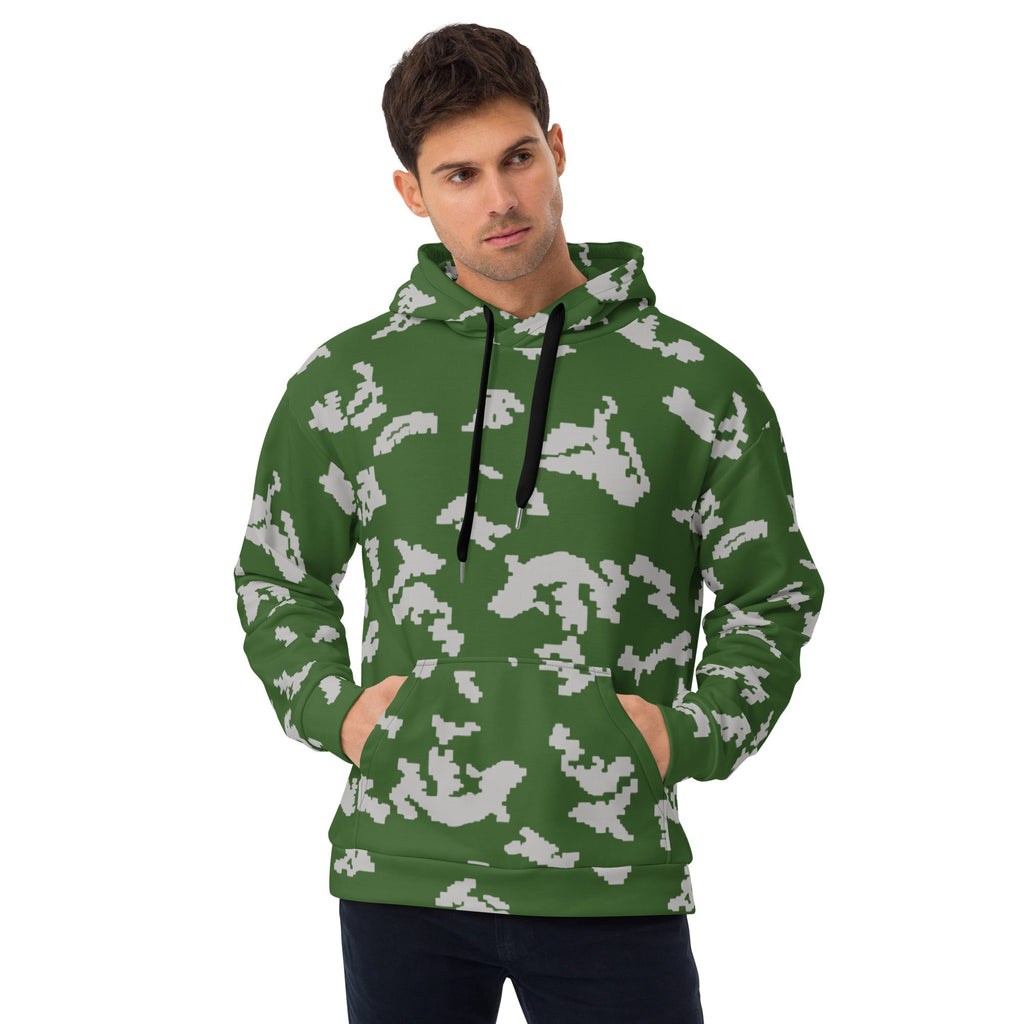 CAMO HQ - KLMK Sunray Silver Leaf CAMO Unisex Hoodie - Worldwide