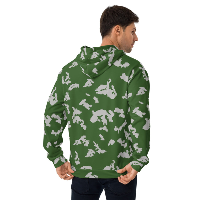 KLMK Sunray Silver Leaf CAMO Unisex Hoodie