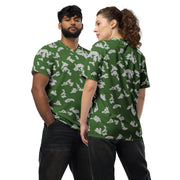 KLMK Sunray Silver Leaf CAMO Unisex Sports Jersey - 2XS
