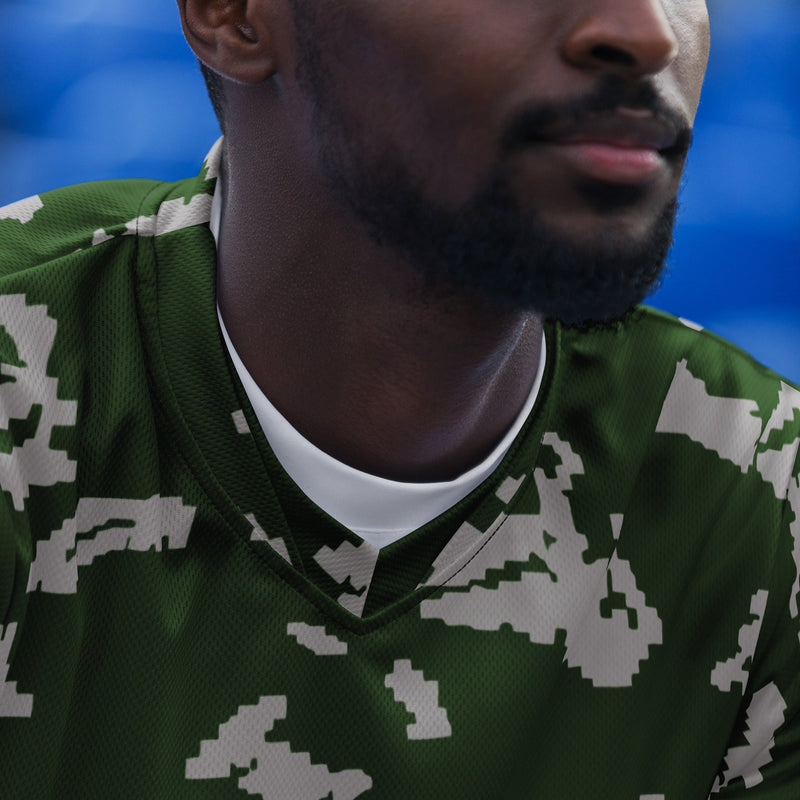 KLMK Sunray Silver Leaf CAMO Unisex Sports Jersey