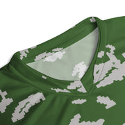 KLMK Sunray Silver Leaf CAMO Unisex Sports Jersey