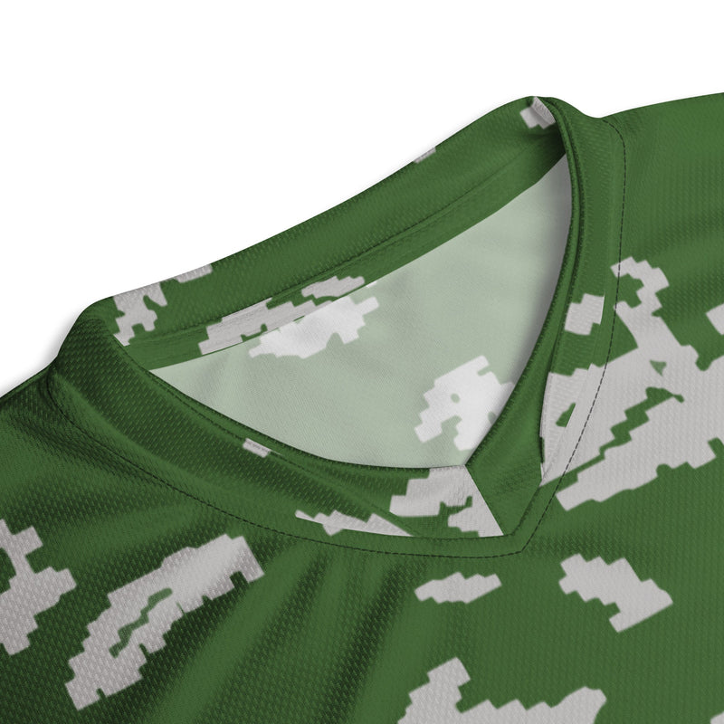 KLMK Sunray Silver Leaf CAMO Unisex Sports Jersey