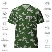 KLMK Sunray Silver Leaf CAMO Unisex Sports Jersey