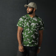 KLMK Sunray Silver Leaf CAMO Unisex Sports Jersey
