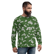 KLMK Sunray Silver Leaf CAMO Unisex Sweatshirt