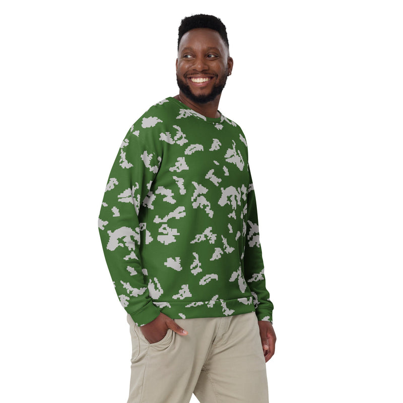 KLMK Sunray Silver Leaf CAMO Unisex Sweatshirt
