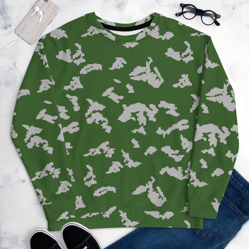 KLMK Sunray Silver Leaf CAMO Unisex Sweatshirt