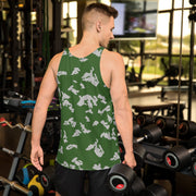 KLMK Sunray Silver Leaf CAMO Unisex Tank Top - Shirt