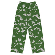 KLMK Sunray Silver Leaf CAMO Unisex Wide-Leg Leisure Pants - 2XS - Pant