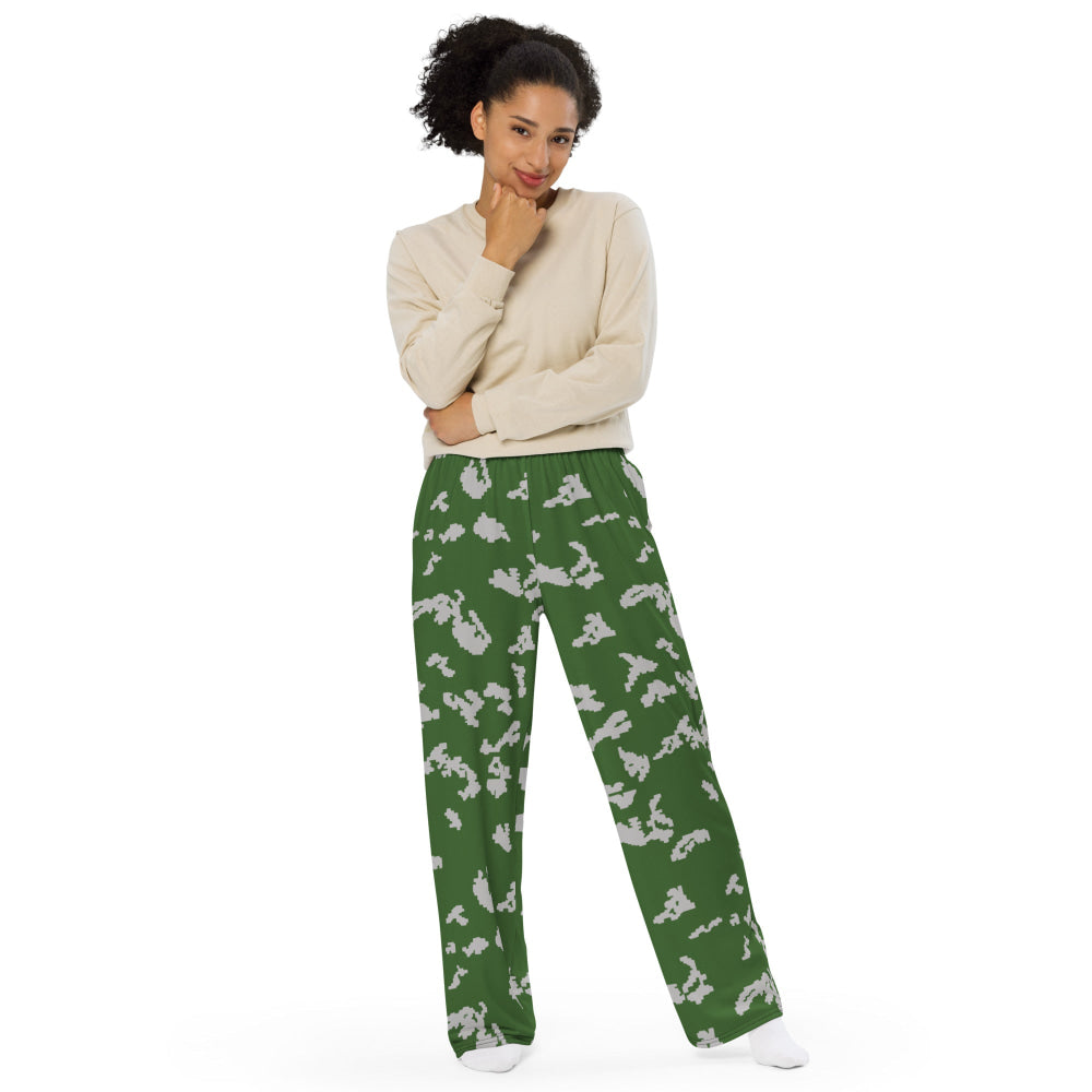 Russian KLMK Sunray Serebryanyi CAMO unisex wide-leg pants - Unisex Wide-Leg Pants