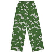 KLMK Sunray Silver Leaf CAMO Unisex Wide-Leg Leisure Pants - Pant