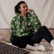 KLMK Sunray Silver Leaf CAMO Unisex Zip Hoodie