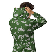 KLMK Sunray Silver Leaf CAMO Unisex Zip Hoodie