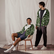 KLMK Sunray Silver Leaf CAMO Unisex Zip Hoodie