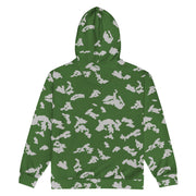 KLMK Sunray Silver Leaf CAMO Unisex Zip Hoodie