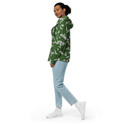 KLMK Sunray Silver Leaf CAMO Unisex Zip Hoodie