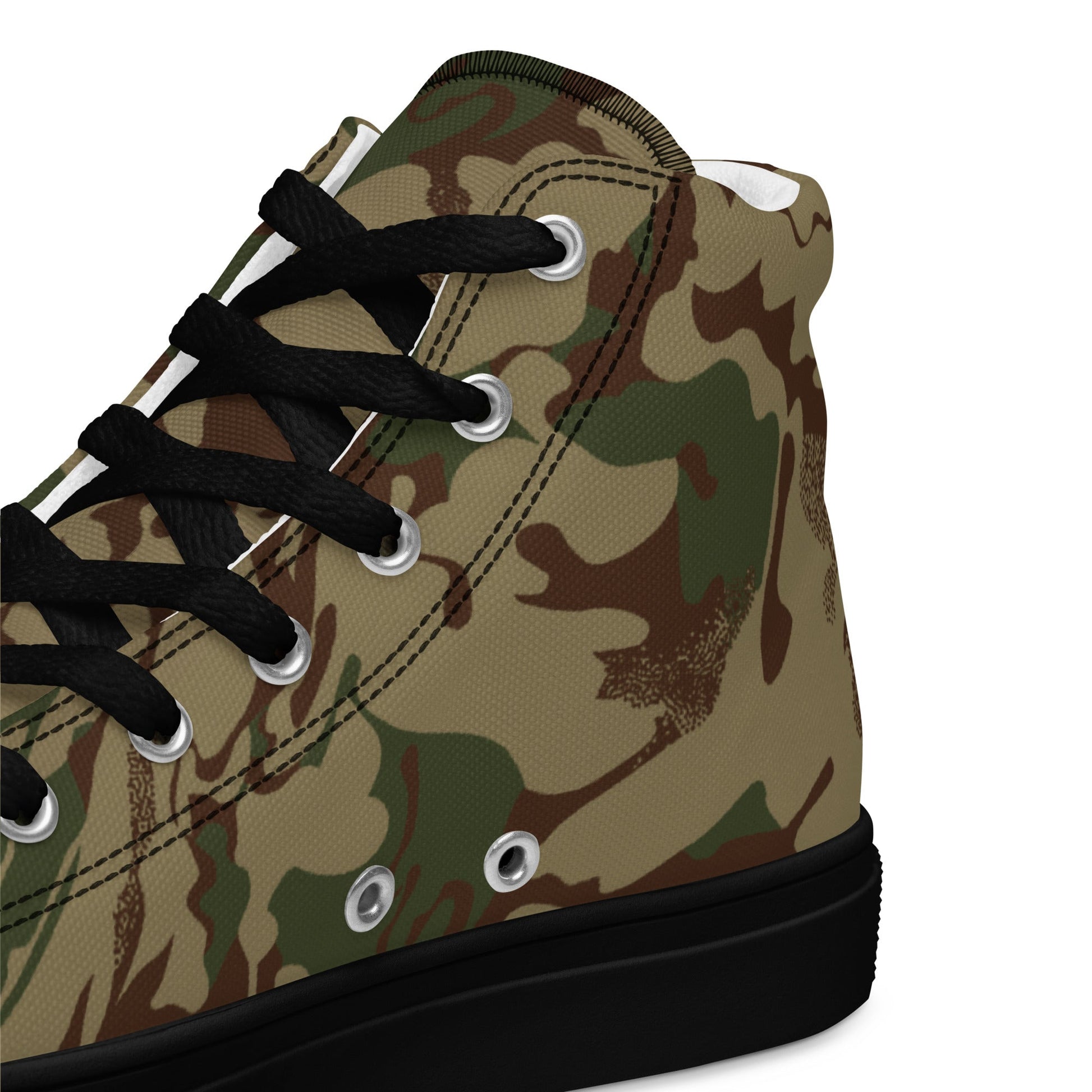 Russian Marble Mountain CAMO Mens high top canvas shoes - High Top Canvas Shoes