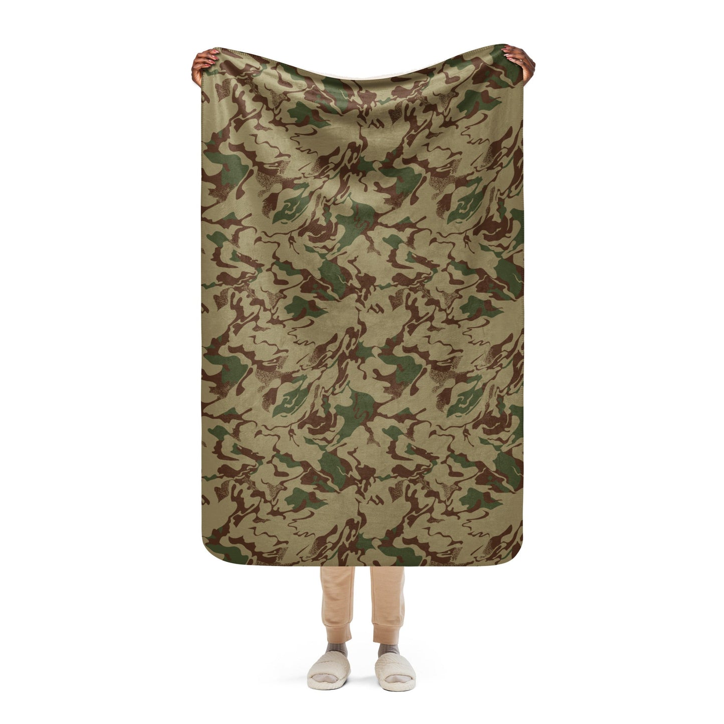 Russian Marble Mountain CAMO Sherpa blanket - 37″×57″ - Blankets