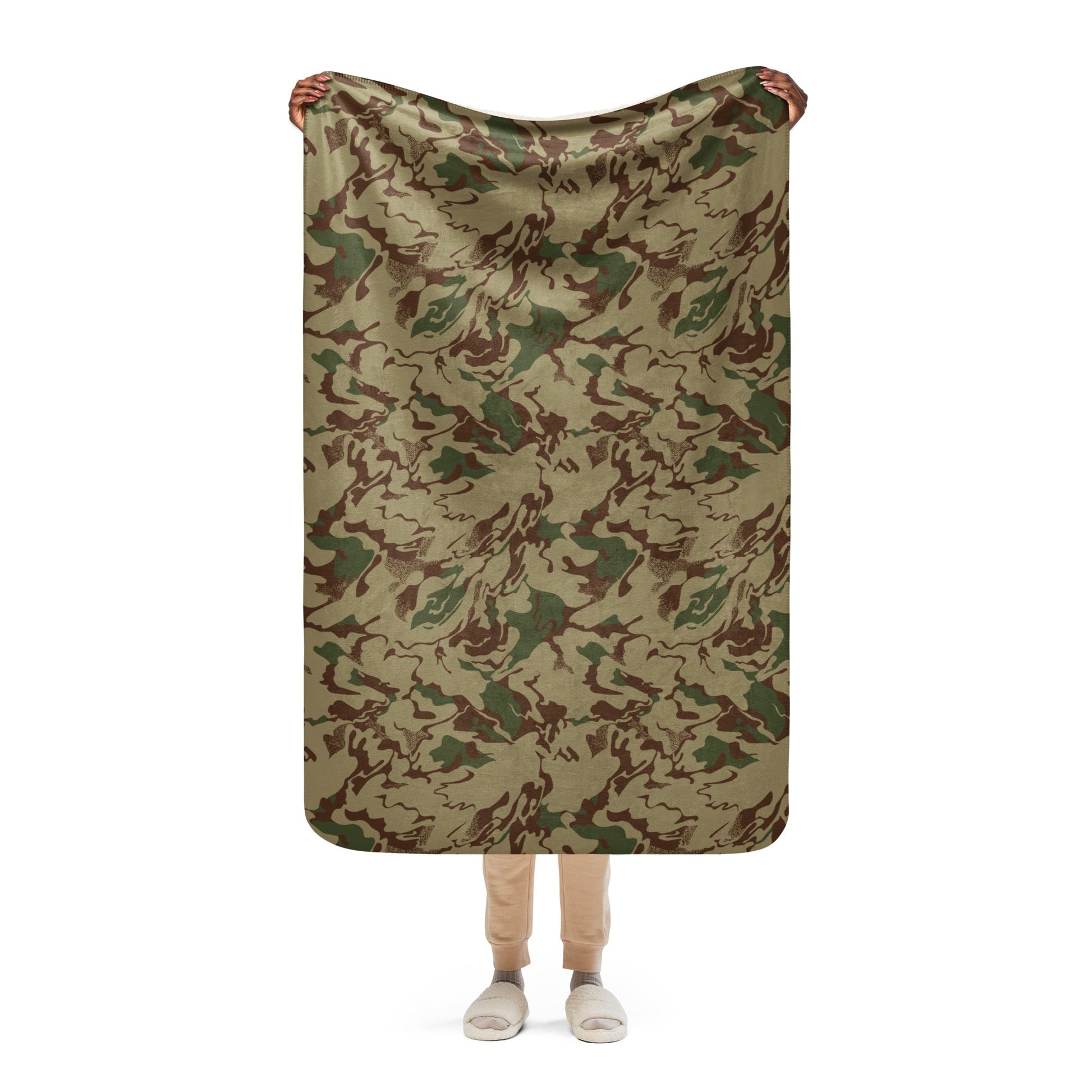 Russian Marble Mountain CAMO Sherpa blanket - 37″×57″ - Blankets