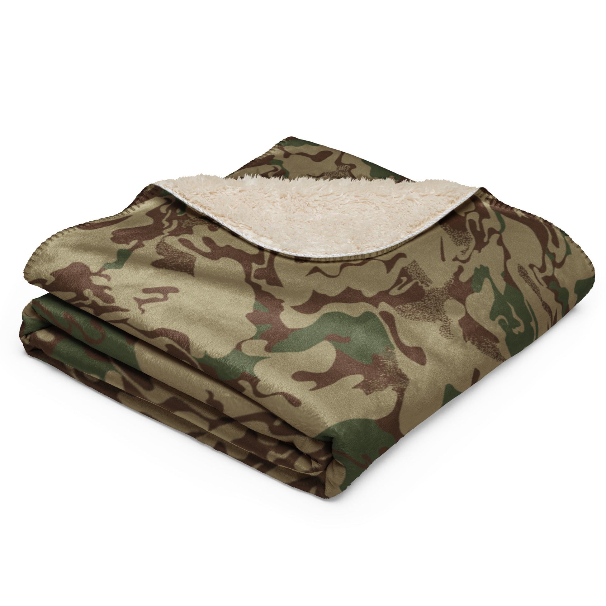 Russian Marble Mountain CAMO Sherpa blanket - Blankets