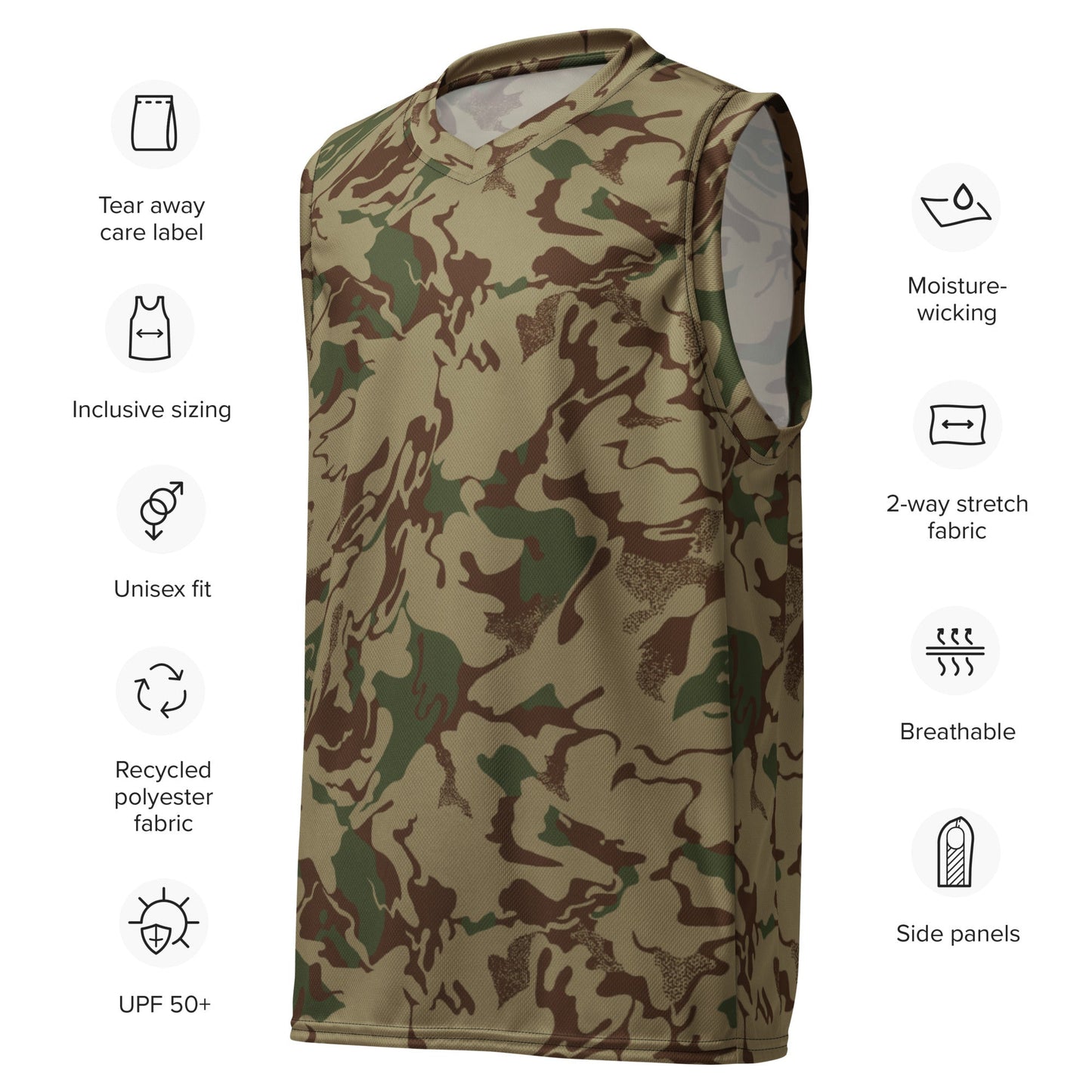 Russian Marble Mountain CAMO unisex basketball jersey - Basketball Jerseys