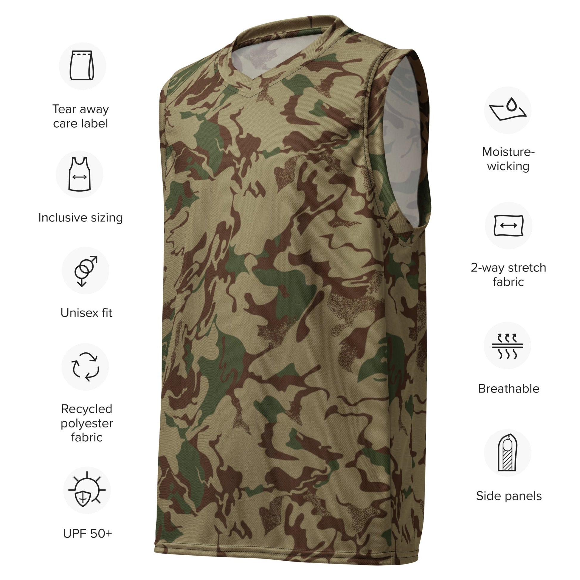 Russian Marble Mountain CAMO unisex basketball jersey - Basketball Jerseys