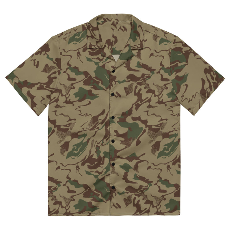 Marble Mountain CAMO Unisex Short-Sleeve Button Shirt - 2XS - Button-Up