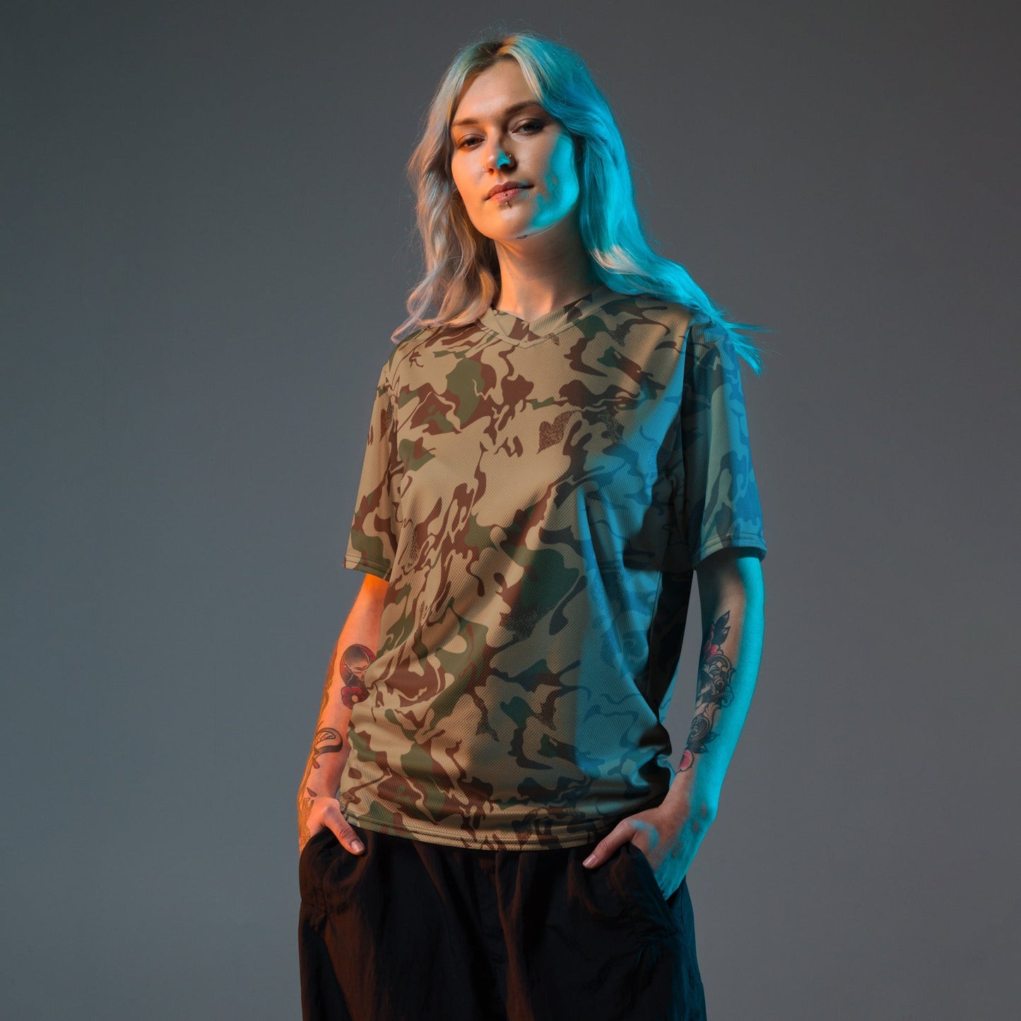 Russian Marble Mountain CAMO unisex sports jersey - Sports Jerseys