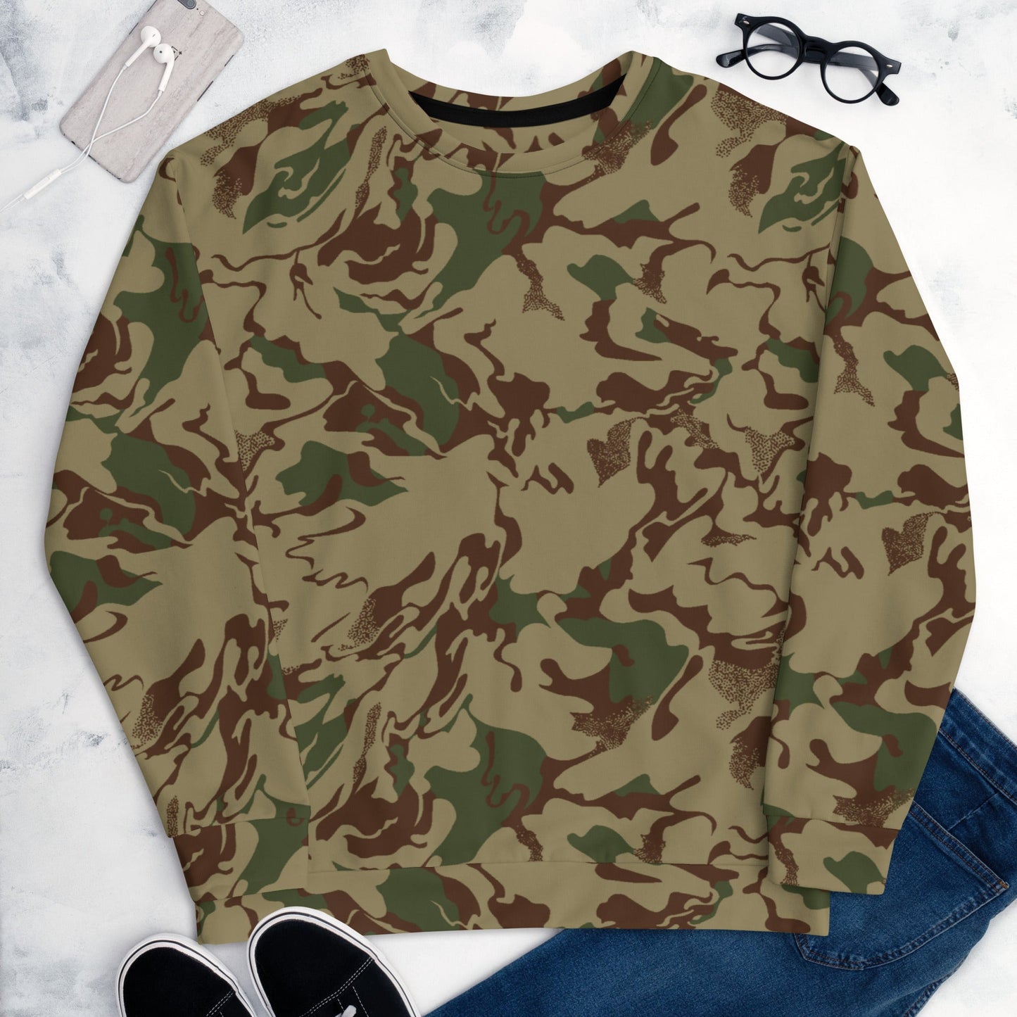 Russian Marble Mountain CAMO Unisex Sweatshirt - Sweatshirts